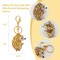 Wrapables Crystal Bling Keychain, Keyring Purse Handbag Pendant Charm, Gold Hedgehog